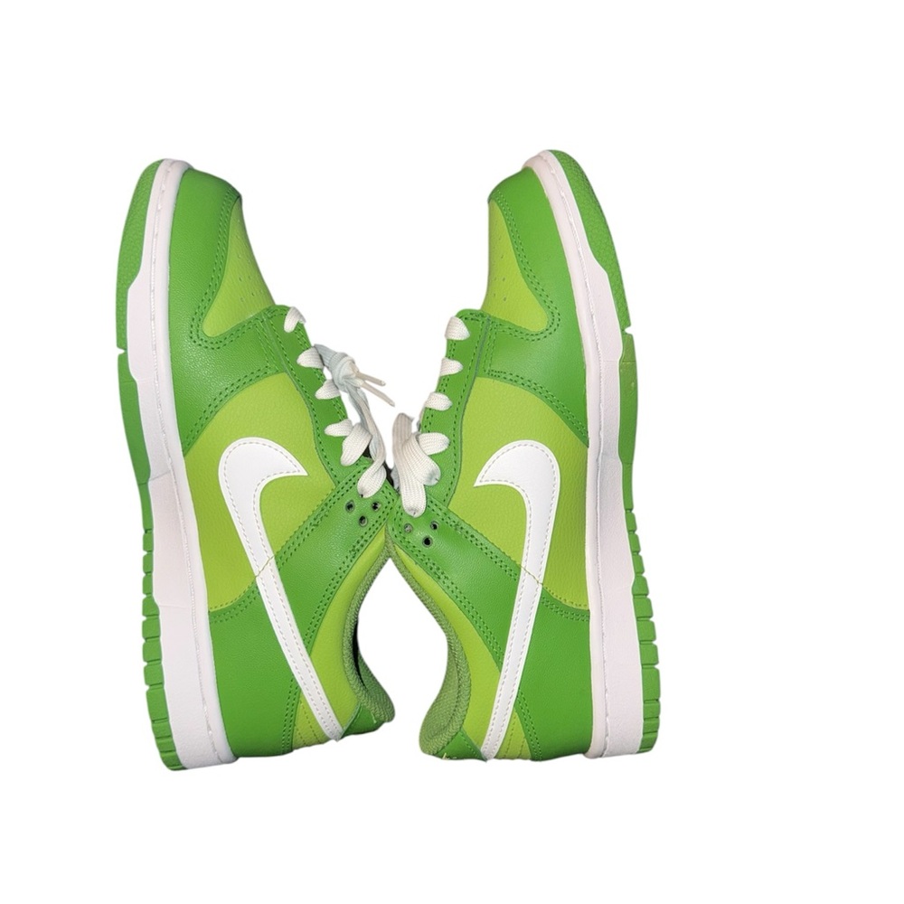 Dunk Low 'Chlorophyll- Nike Lime Green and White Sneakers)